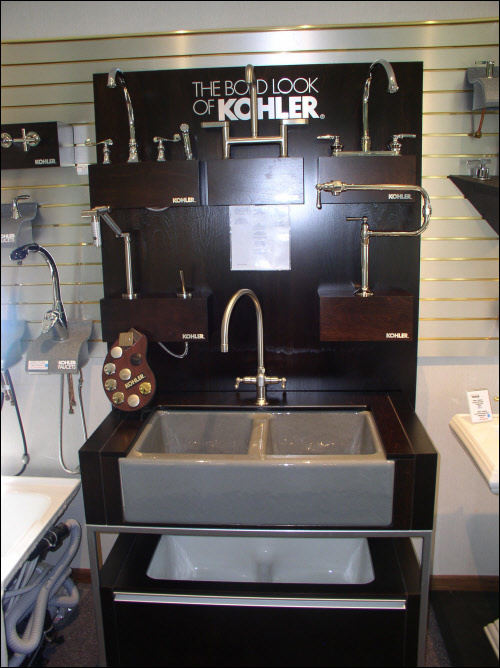 Kohler Apron and Smart Divide Sinks at Brookfield Remodeling Showroom