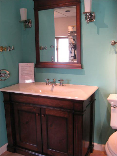 Waukesha Bathroom Remodeling Installation of Vanity Vignette