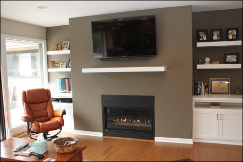 Brookfield Family Room Remodel Before