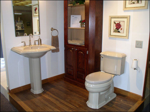 Kohler Devonshire Pedestal and Toilet Bathroom Remodel Installation Waukesha