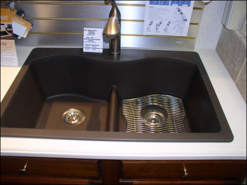 Siligranite Sinks on Display at Brookfield Kitchen Remodel Showroom